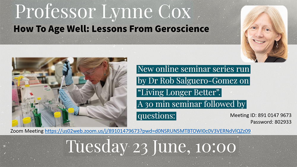 How to age well: Lessons from Geroscience - Lynne Cox
