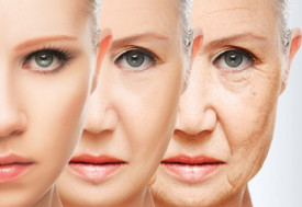Concept of aging and skin care 